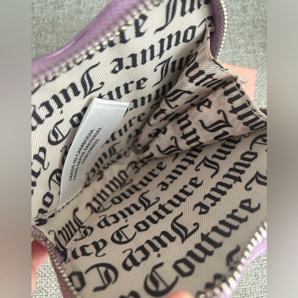 SOLD 🔥 NWT Juicy Couture Coin Purse 💜🖤 - Picture 6 of 6